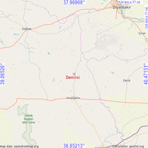 Demirci on map