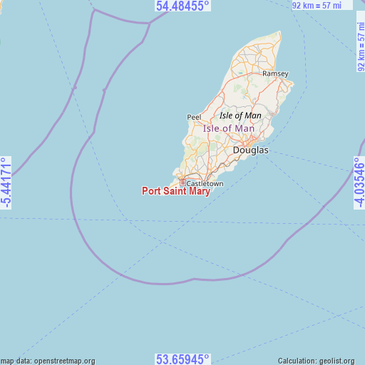 Port Saint Mary on map