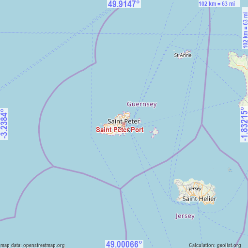 Saint Peter Port on map