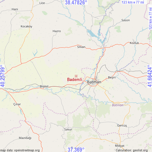 Bademli on map