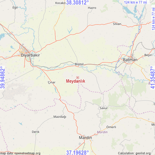 Meydanlık on map