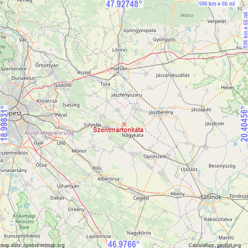 Szentmártonkáta on map