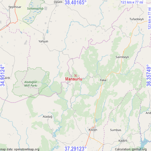 Mansurlu on map