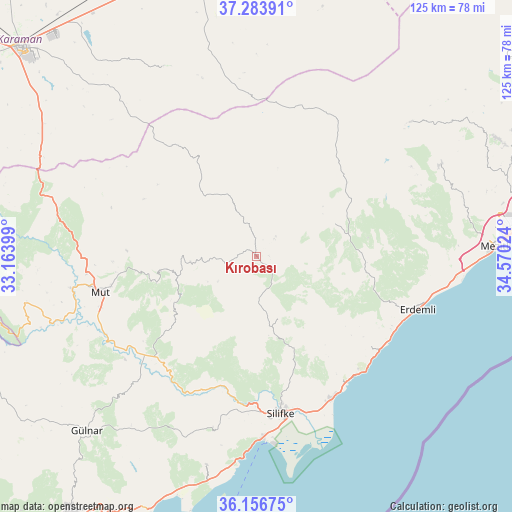 Kırobası on map