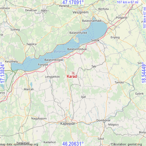 Karád on map