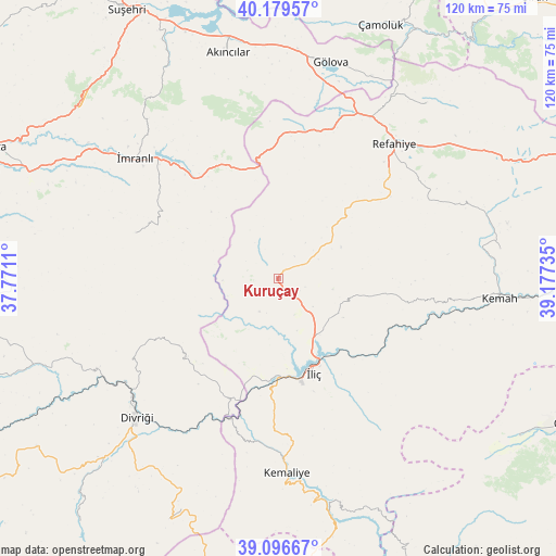 Kuruçay on map