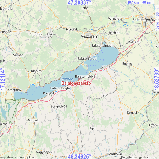 Balatonszárszó on map