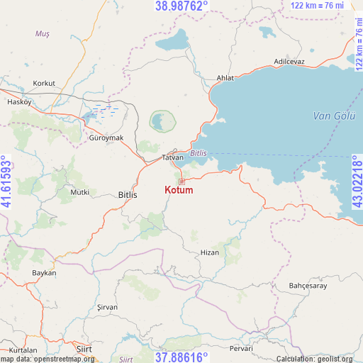 Kotum on map