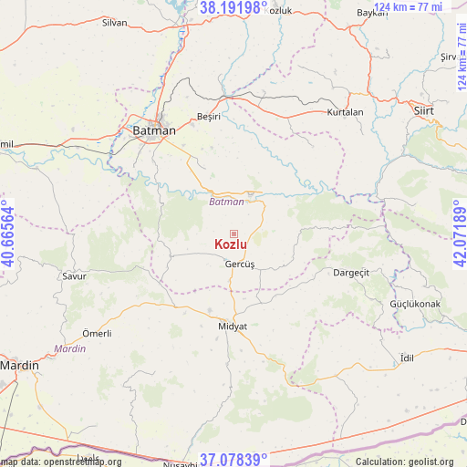 Kozlu on map