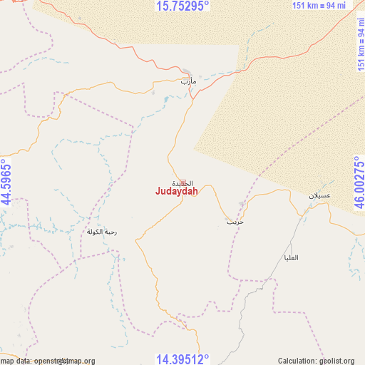 Judaydah on map