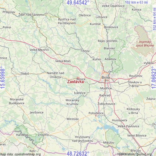 Zastávka on map