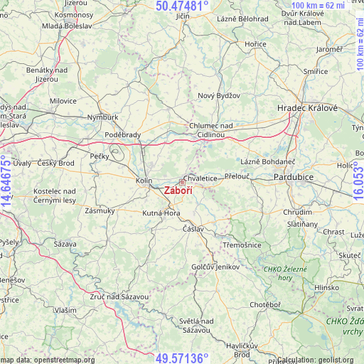 Záboří on map