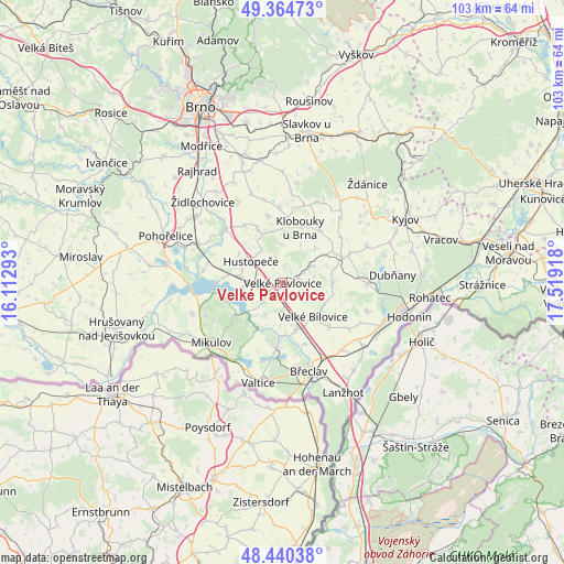 Velké Pavlovice on map