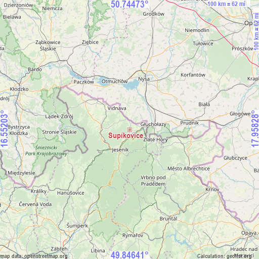 Supíkovice on map