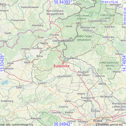 Sulejovice on map