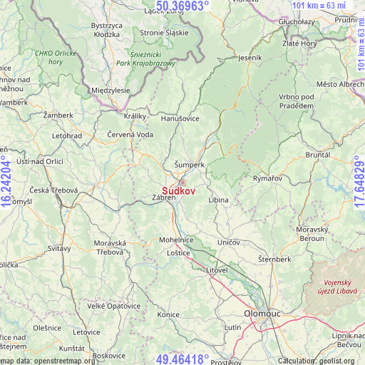 Sudkov on map