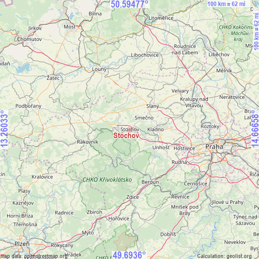Stochov on map