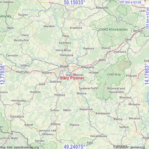 Starý Plzenec on map