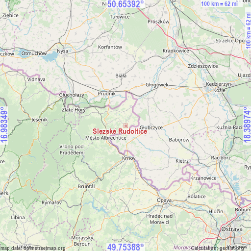 Slezské Rudoltice on map
