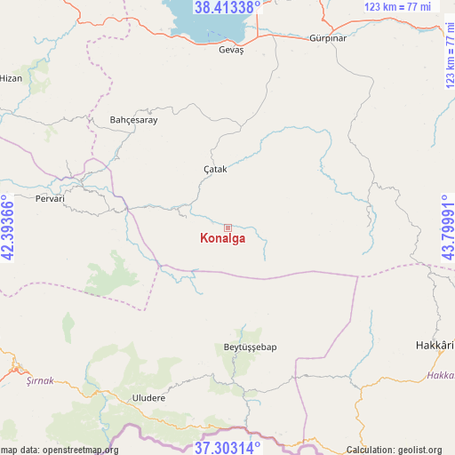 Konalga on map