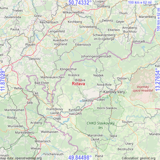 Rotava on map