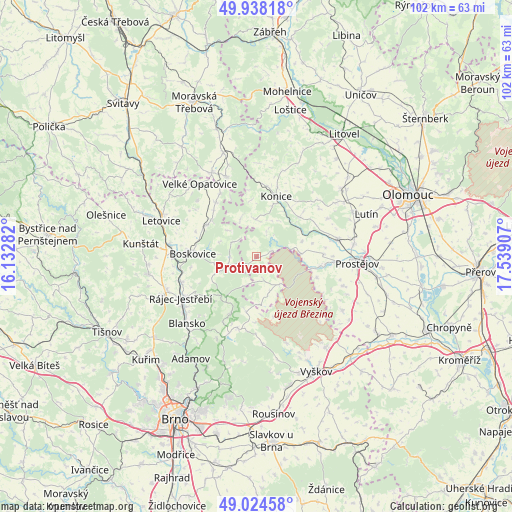 Protivanov on map