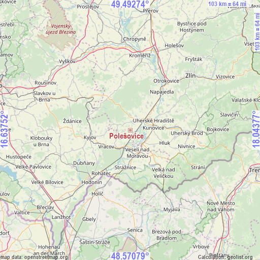 Polešovice on map