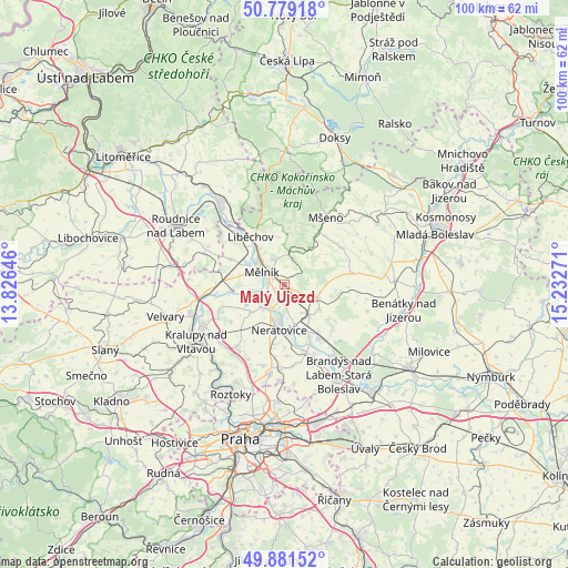 Malý Újezd on map