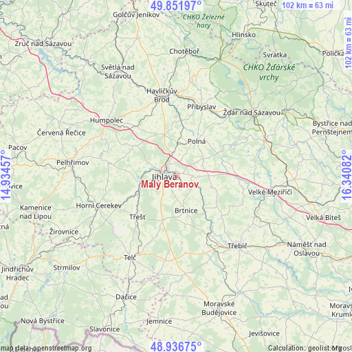 Malý Beranov on map