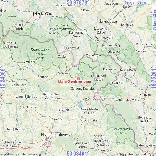 Malé Svatoňovice on map