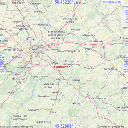 Louňovice on map