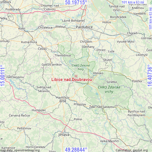 Libice nad Doubravou on map