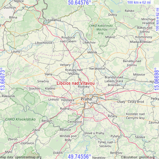 Libčice nad Vltavou on map