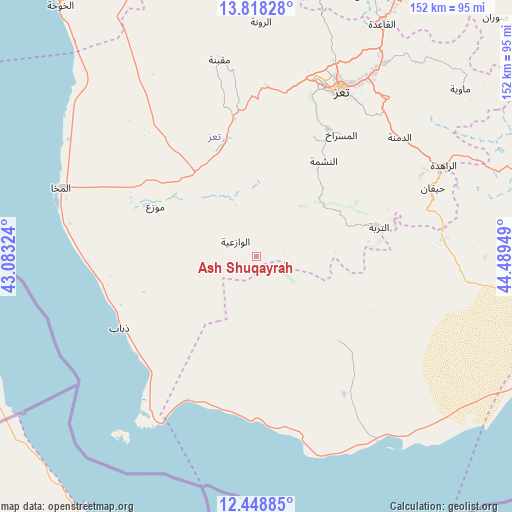 Ash Shuqayrah on map