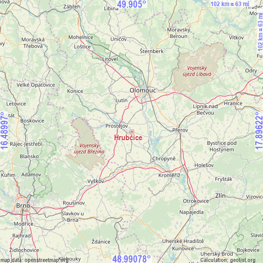 Hrubčice on map