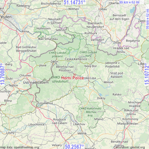 Horní Police on map