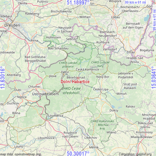 Dolní Habartice on map