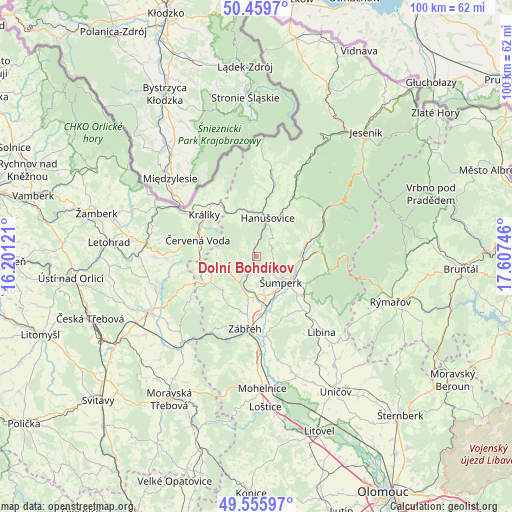 Dolní Bohdíkov on map