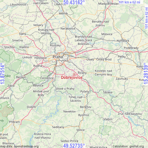 Dobřejovice on map