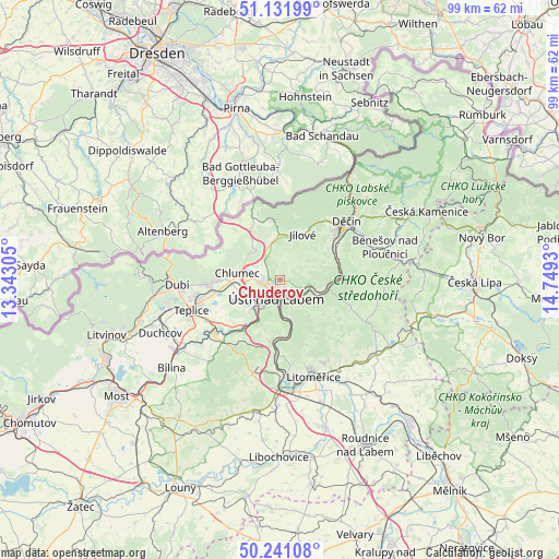 Chuderov on map