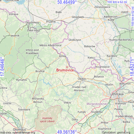 Brumovice on map