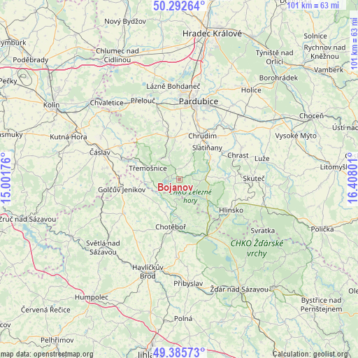 Bojanov on map