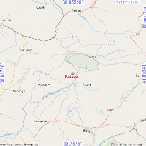 Kasaba on map