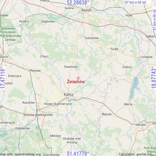 Żelazków on map