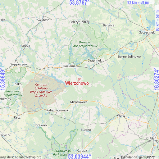 Wierzchowo on map