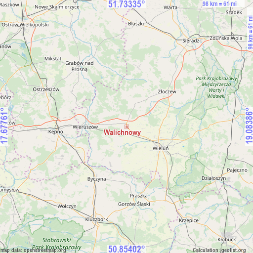 Walichnowy on map