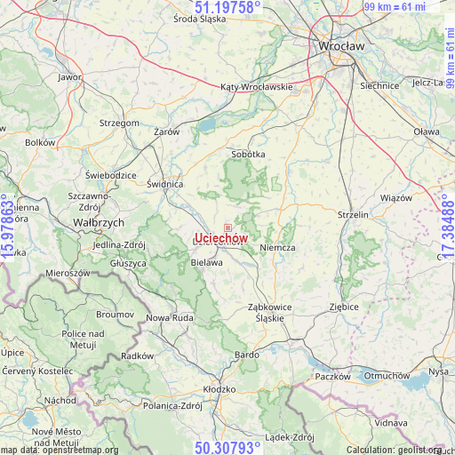 Uciechów on map