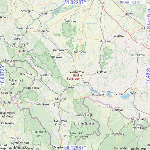 Tarnów on map