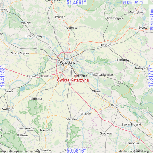 Święta Katarzyna on map