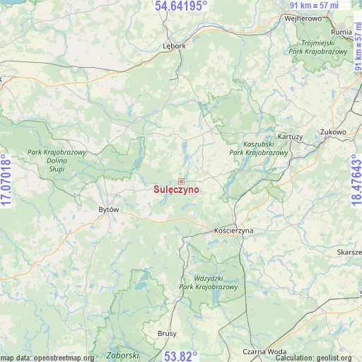 Sulęczyno on map